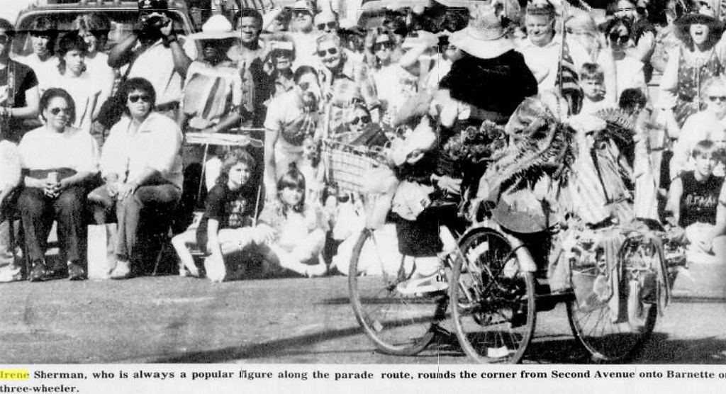 1985 July News-Miner coverage of the parade; Charles Mason photo