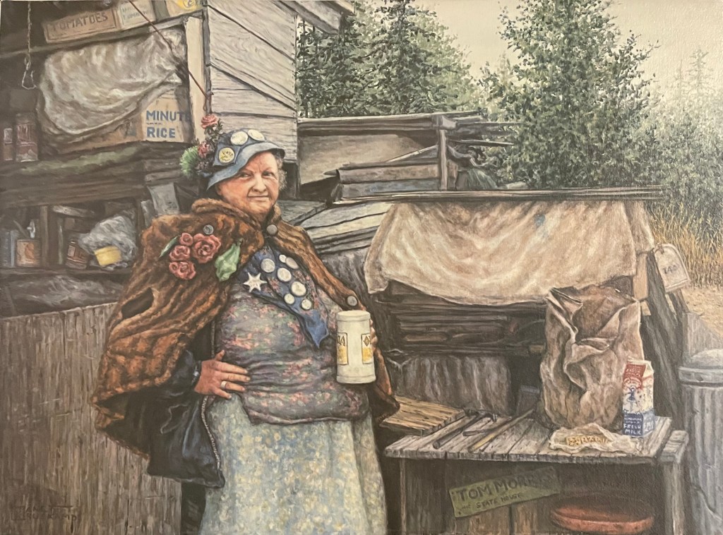 "Miss Irene" painting by Janet Kruskamp, 1976